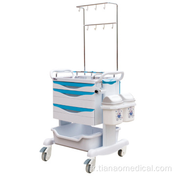 Chariot multifonctionnel de traitement d&#39;ABS en acier d&#39;hôpital